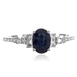 Blauer Ceylon-Saphir-Goldring