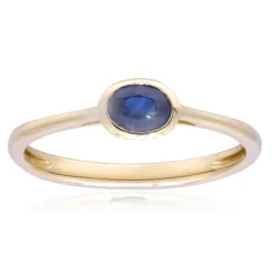 Blauer Ceylon-Saphir-Goldring