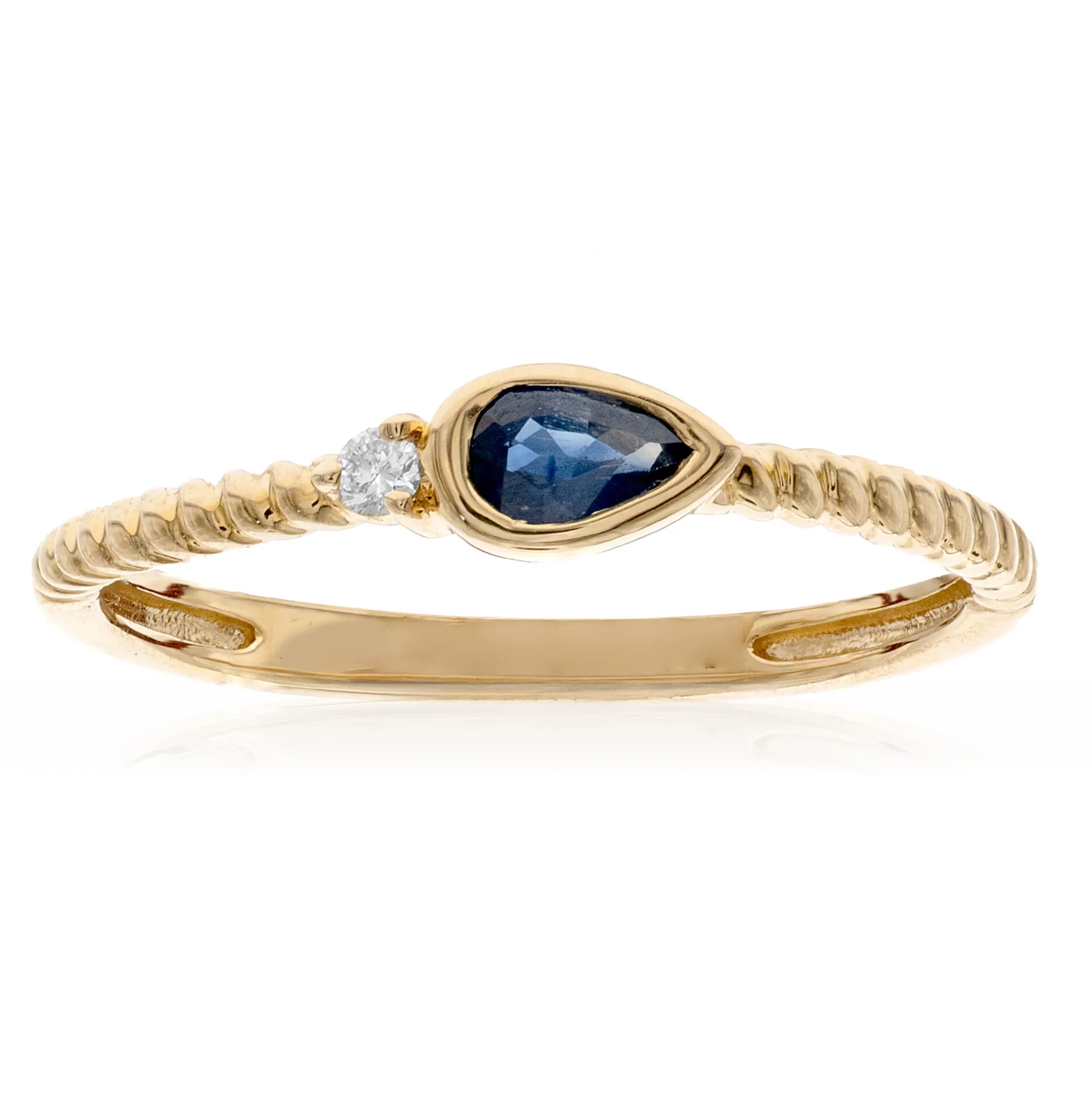 Blauer Ceylon-Saphir-Goldring