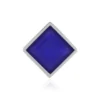 Blauer Chalzedon-Silberanhänger