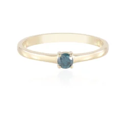 Blauer I2 Brillant-Goldring