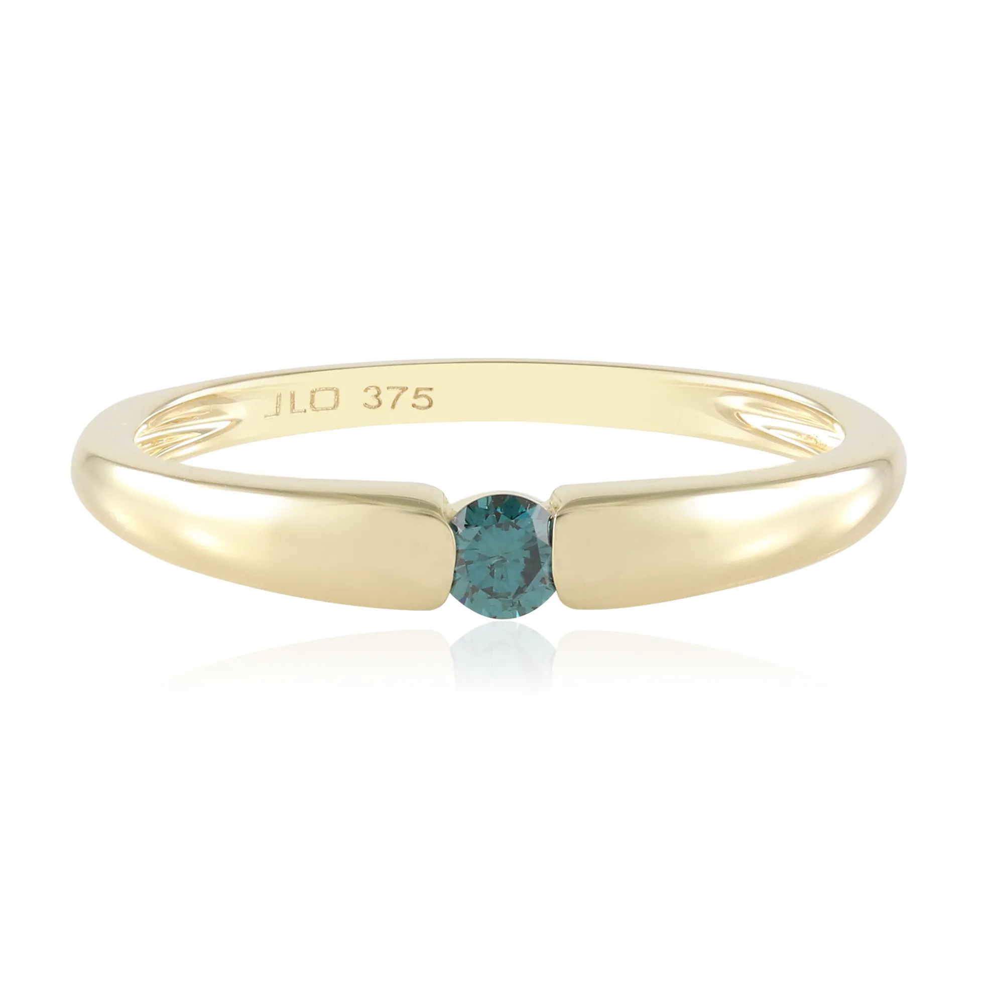 Blauer I2 Brillant-Goldring
