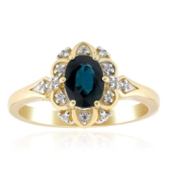 Blauer Kings Plains-Saphir-Goldring