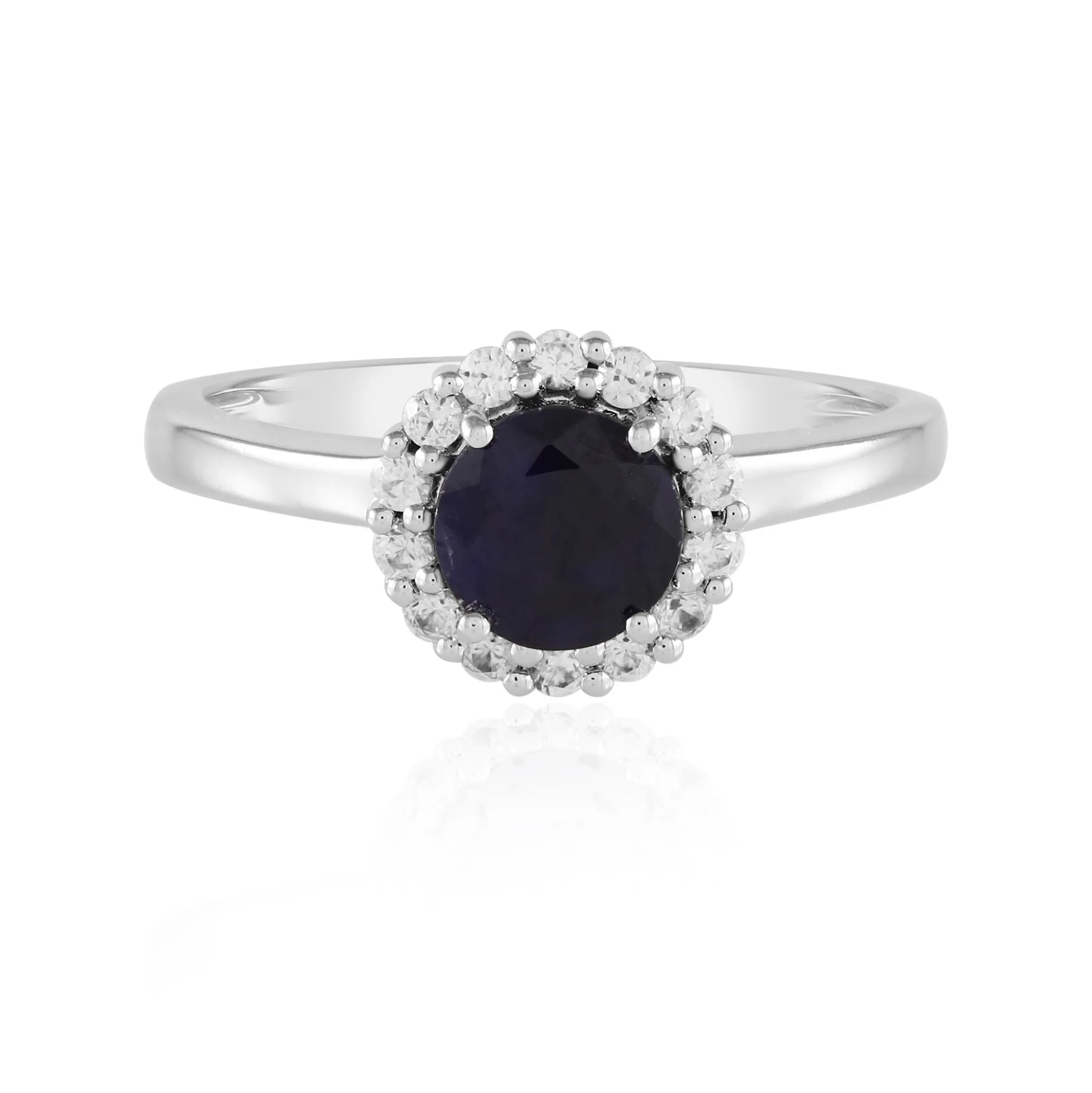 Blauer Madagaskar-Saphir-Silberring