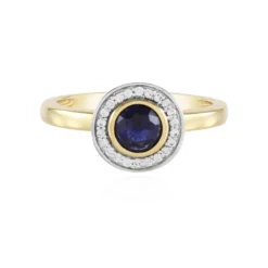 Blauer Madagaskar-Saphir-Silberring