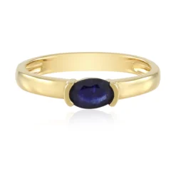 Blauer Madagaskar-Saphir-Silberring