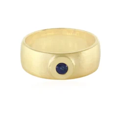 Blauer Madagaskar-Saphir-Silberring