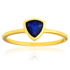 Blauer Madagaskar-Saphir-Silberring