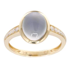 Blauer Mondstein-Goldring