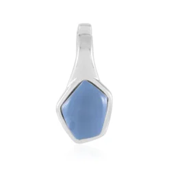 Blauer Opal-Silberanhänger