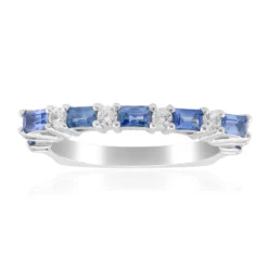 Blauer Tuléar-Saphir-Goldring