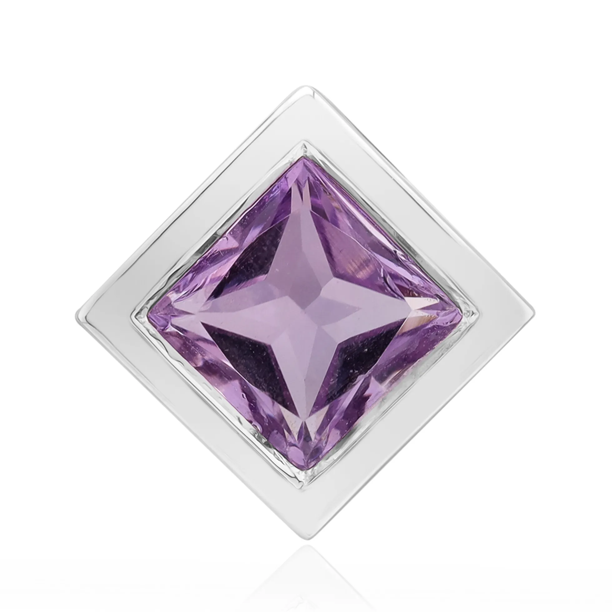 Bolivianischer Amethyst-Silberanhänger
