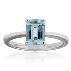 Brasilianischer Aquamarin-Goldring
