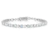 Brasilianischer Aquamarin-Silberarmband