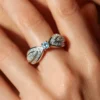 Brasilianischer Aquamarin-Silberring