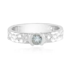 Brasilianischer Aquamarin-Silberring