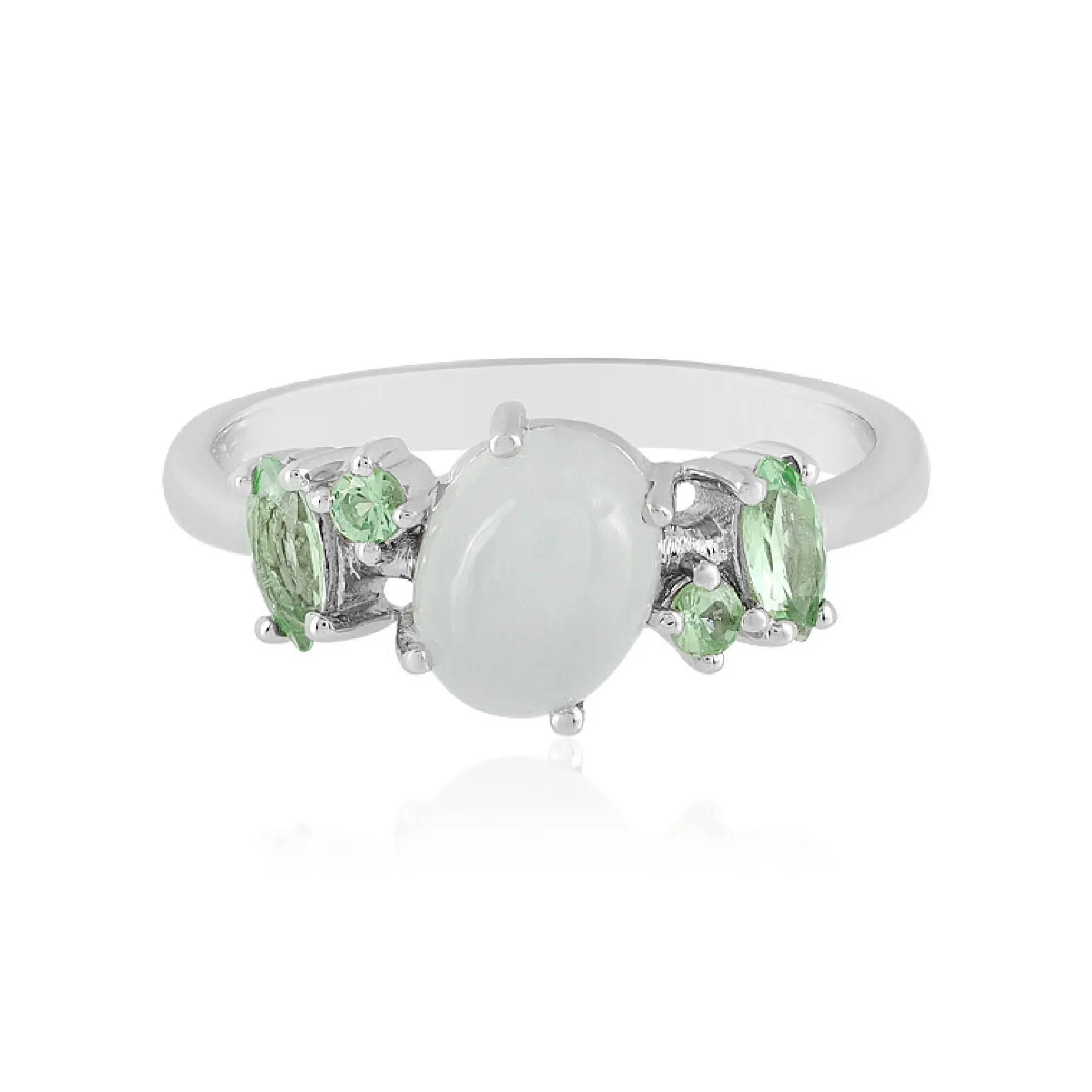Brasilianischer Aquamarin-Silberring
