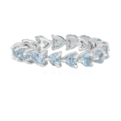 Brasilianischer Aquamarin-Silberring