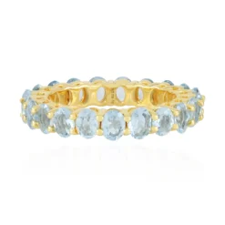 Brasilianischer Aquamarin-Silberring