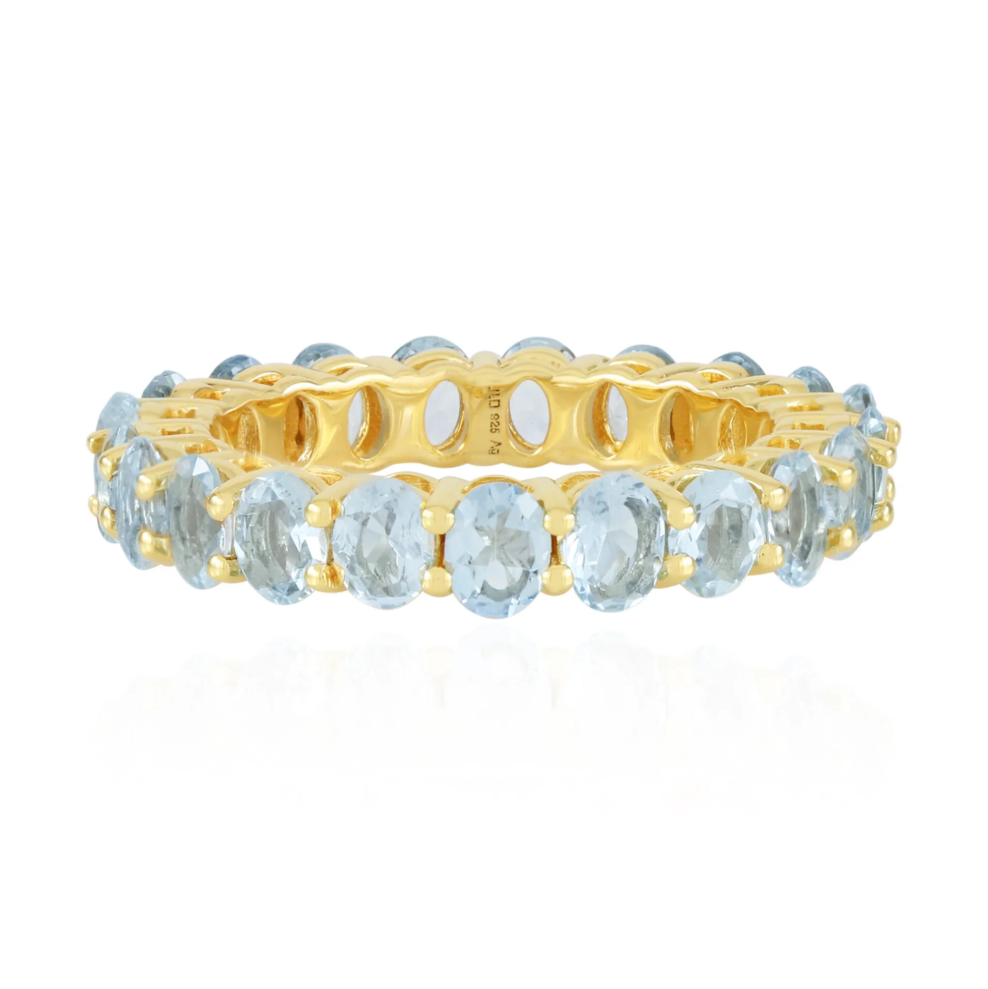 Brasilianischer Aquamarin-Silberring
