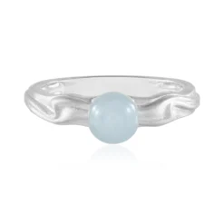 Brasilianischer Aquamarin-Silberring