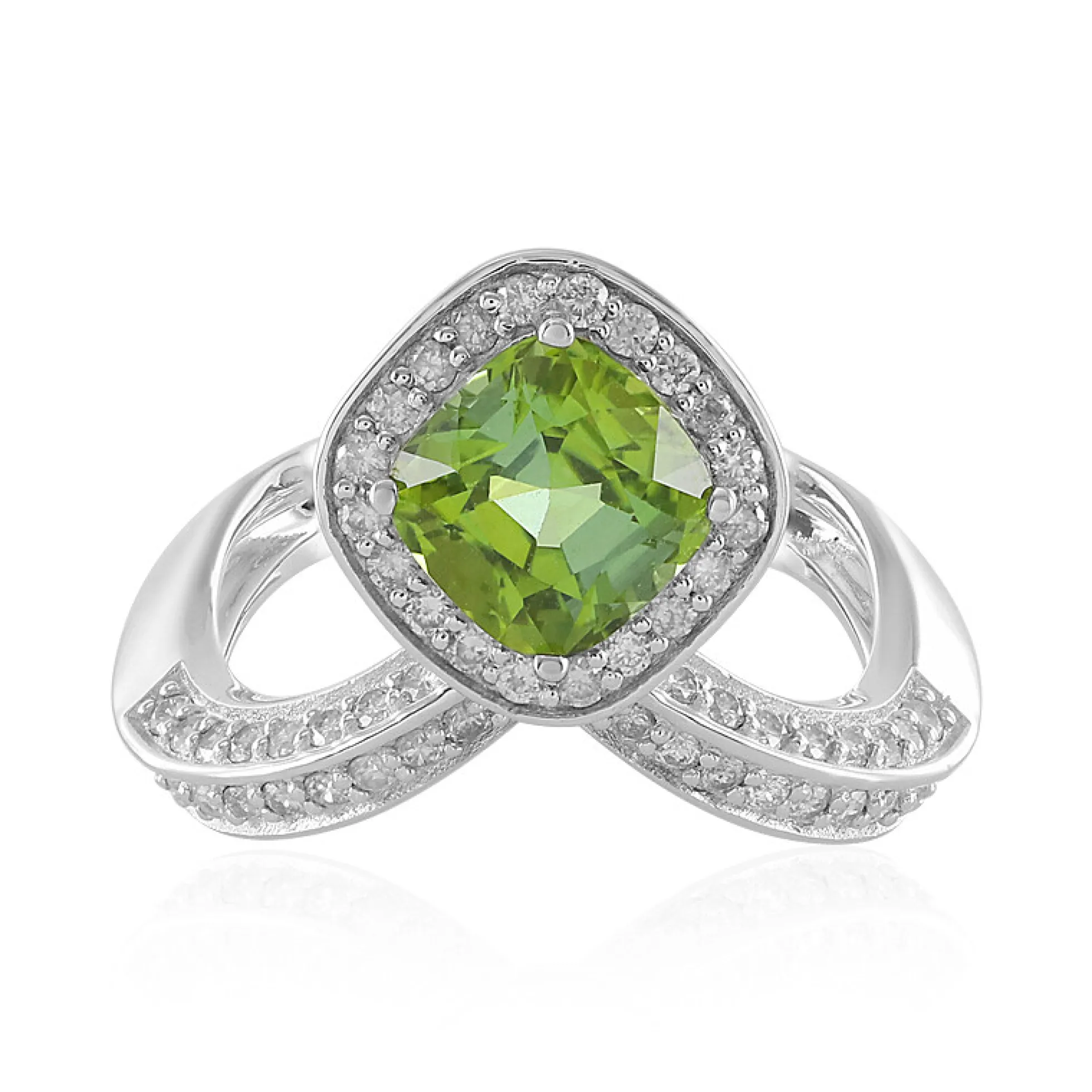 Brasilianischer Grüner Turmalin-Goldring