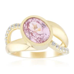 Brasilianischer Kunzit-Goldring