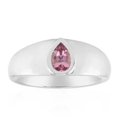 Brasilianischer Pinkfarbener Turmalin-Silberring