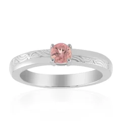 Brasilianischer Pinkfarbener Turmalin-Silberring