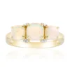 Brasilianischer Weißer Opal-Goldring