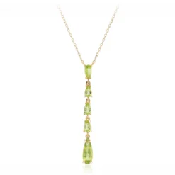 Burmesischer Peridot-Silbercollier