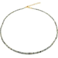 Chrysoberyll-Katzenauge-Silberhalskette