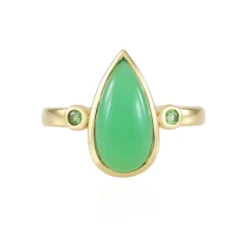 Chrysopras-Silberring