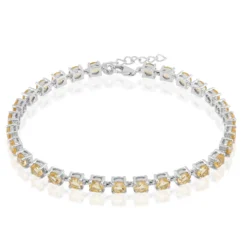 Citrin-Silberarmband
