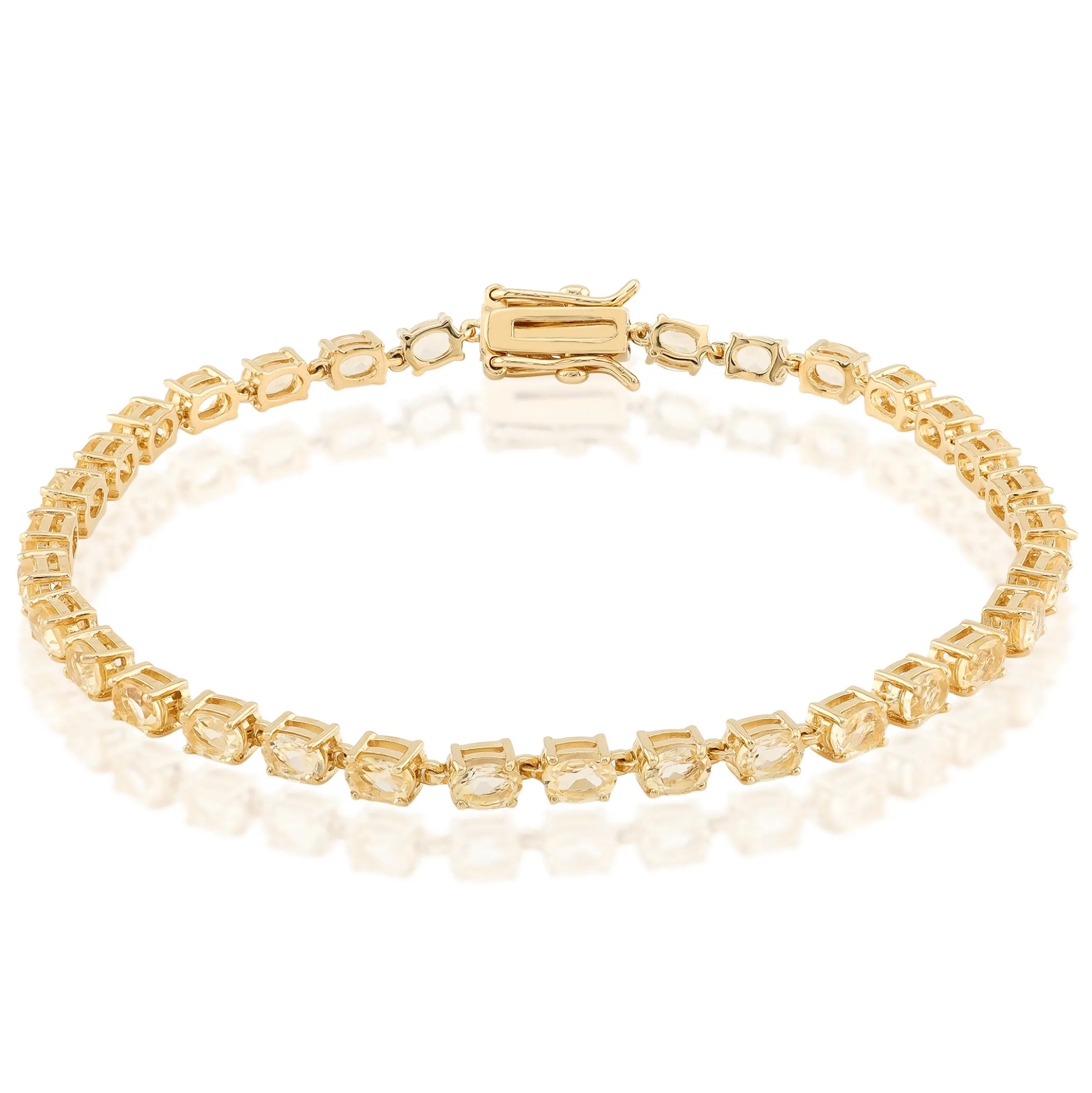 Citrin-Silberarmband