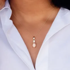 Coober Pedy-Opal-Goldanhänger