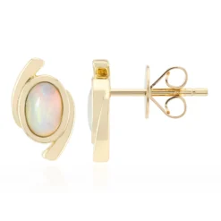 Coober Pedy-Opal-Goldohrringe