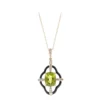 Dashihe-Peridot-Goldhalskette