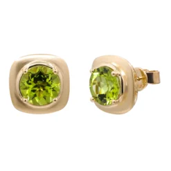 Dashihe-Peridot-Goldohrringe