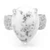 Dendriten-Achat-Silberring