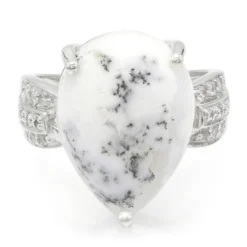 Dendriten-Achat-Silberring