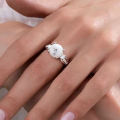 Dendriten-Achat-Silberring