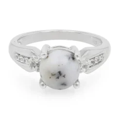 Dendriten-Achat-Silberring