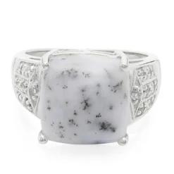 Dendriten-Achat-Silberring