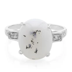 Dendriten-Achat-Silberring