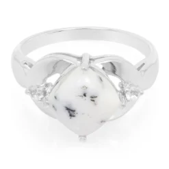 Dendriten-Achat-Silberring