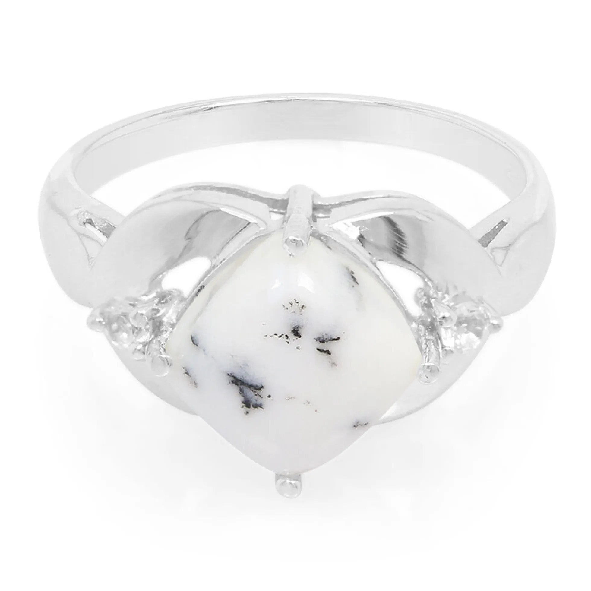 Dendriten-Achat-Silberring
