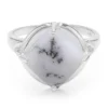 Dendriten-Achat-Silberring