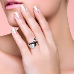 Diamant-Silberring