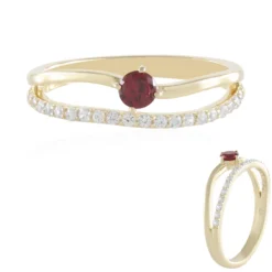Edelroter Spinell-Goldring